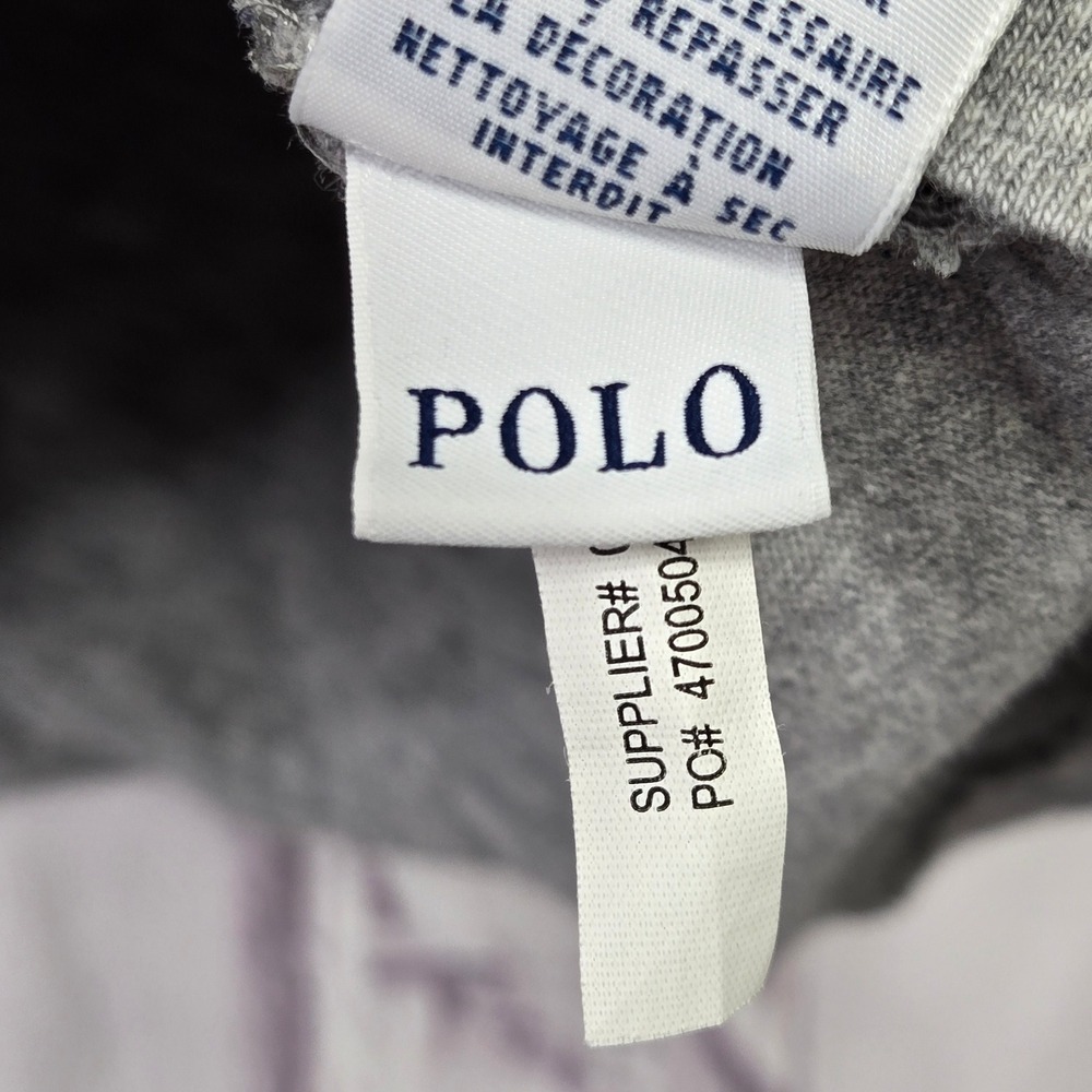 Polo Ralph Lauren T-Shirt Gray Applique Stitched Logo Graphic Tee Mens Size XXL - Picture 6 of 11